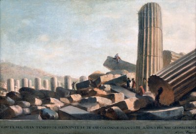 Great Temple at Selinunte by Luigi Mayer